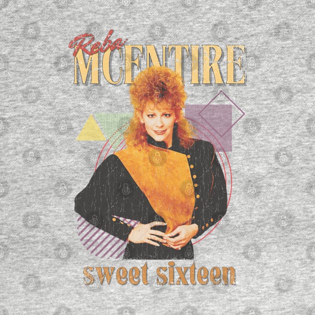 Reba McEntire Vintage 1955 // Sweet Sixteen Original Fan Design Artwork by A Design for Life